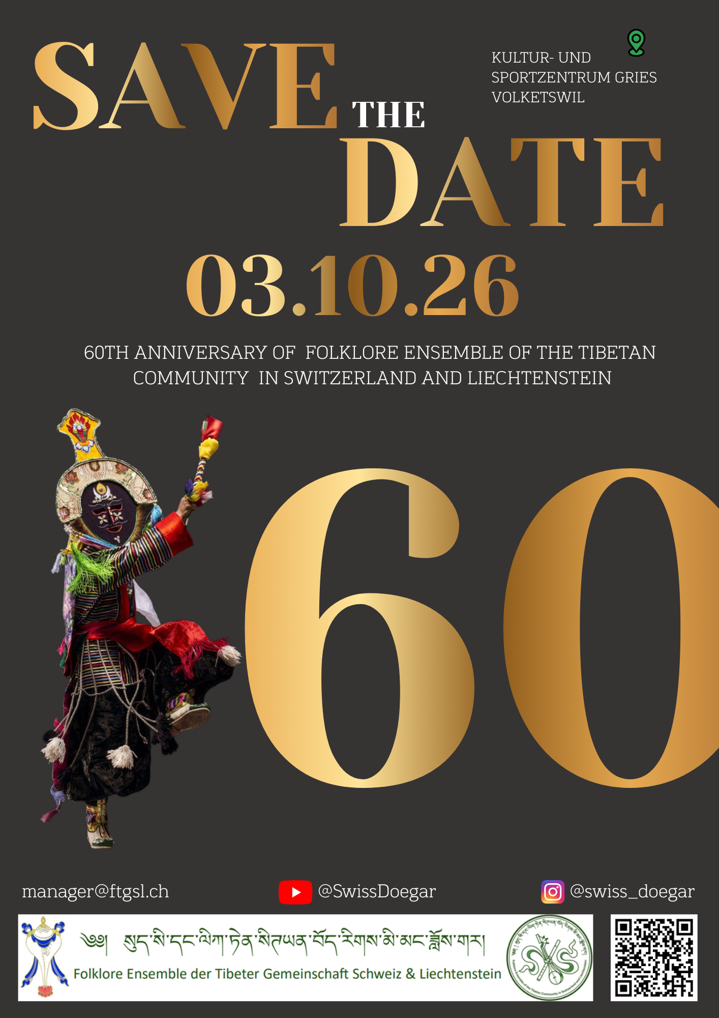 60 Jahre Folklore Ensemble der Tibetischen Gemeinschaft der Schweiz und Liechtenstein